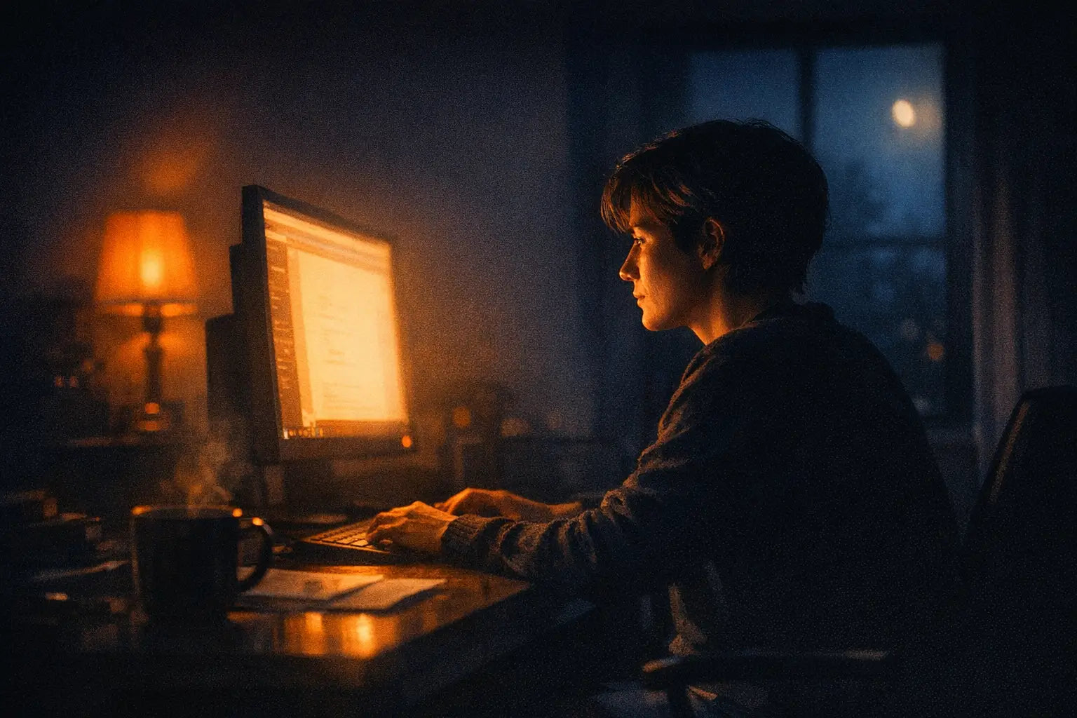 Screen Light for Nighttime Productivity - blog featured image