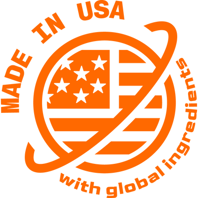 made in USA with global ingredients