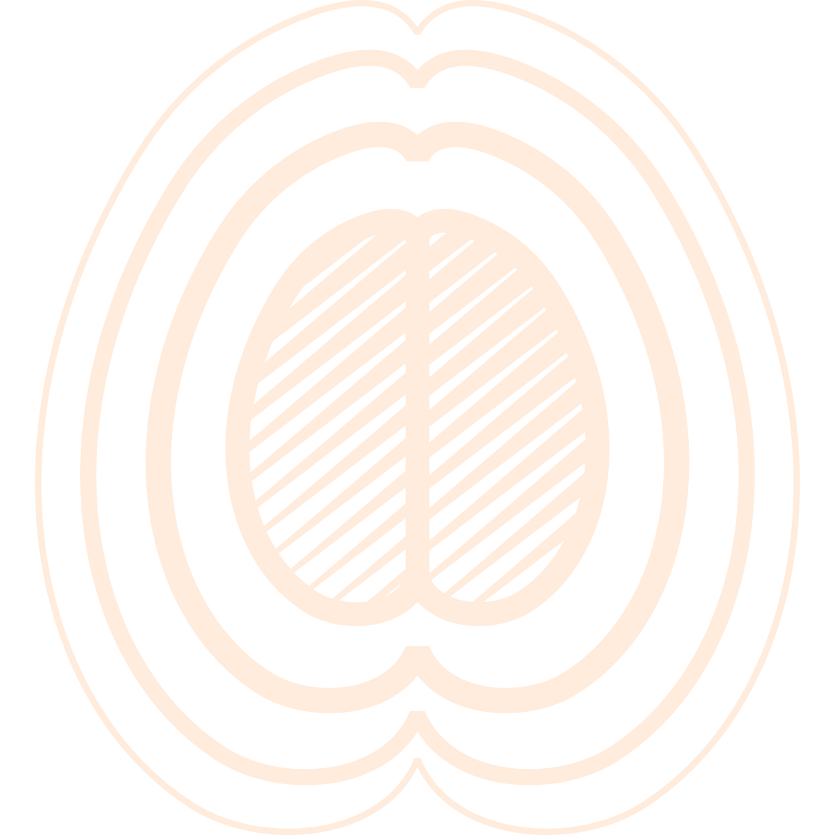 brain icon in cream
