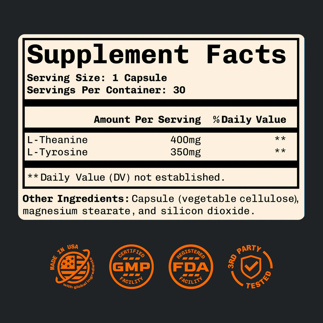 Night Moves Supplement Facts panel and ingredient list